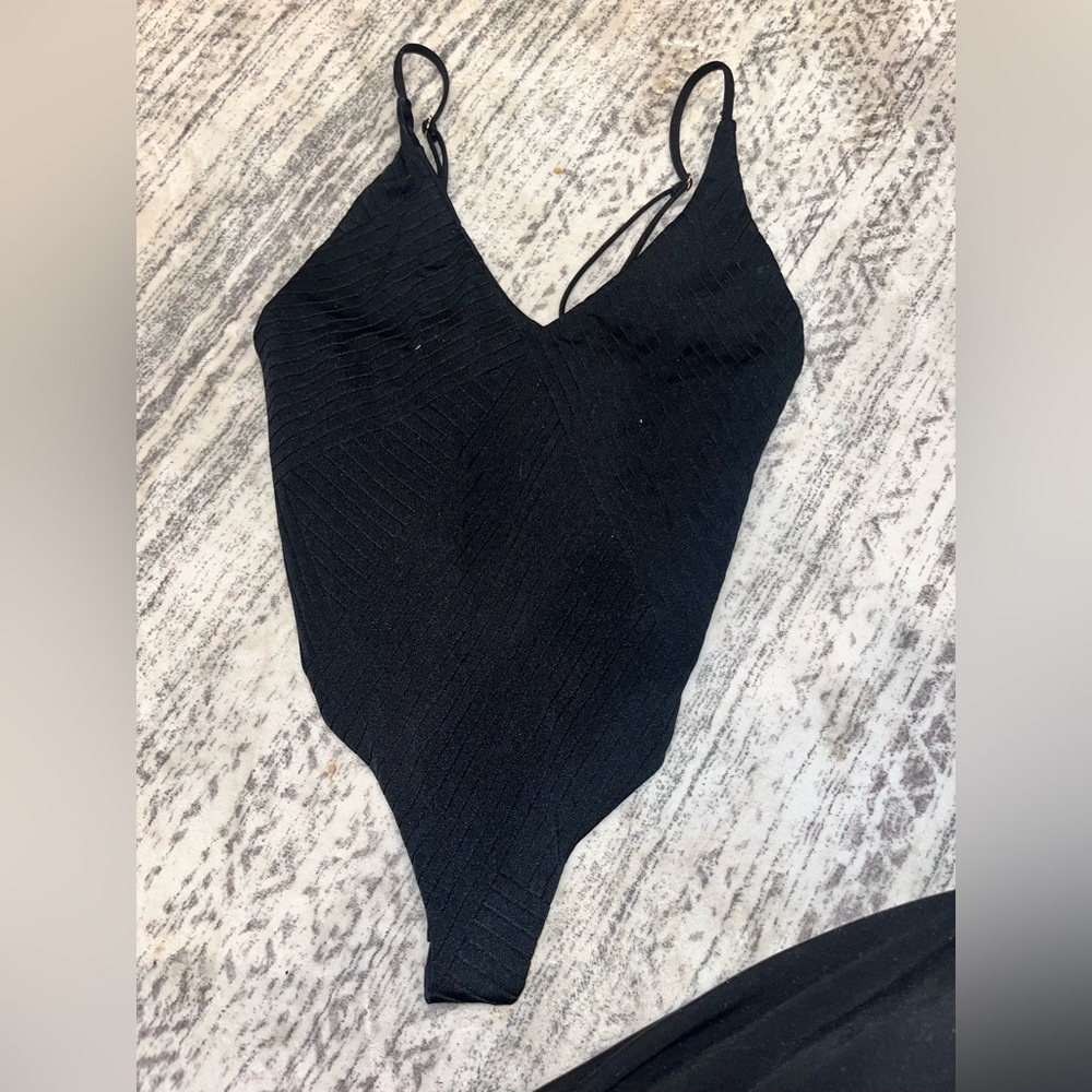 Beach Riot Black One Piece Swim